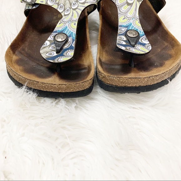 Birkenstock Papillio Gizeh Thong Sandal Paisley 8 - Picture 3 of 7